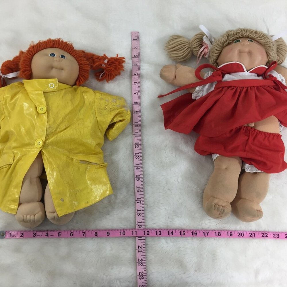 Lot 2- Cabbage Patch Vintage 70s 1978 Red Head & B